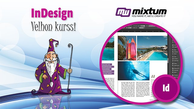 Adobe InDesign -velhon kurssit